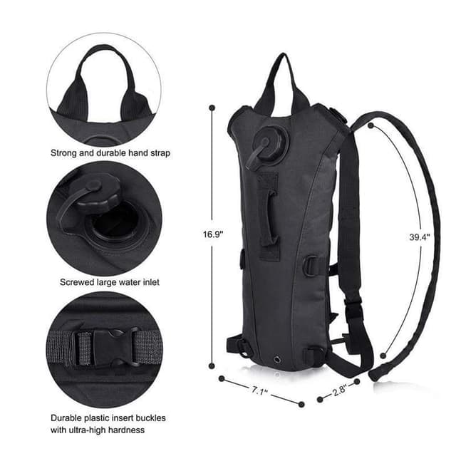 Camel bag black backpack